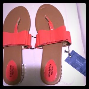 Vera Wang Coral Sandals